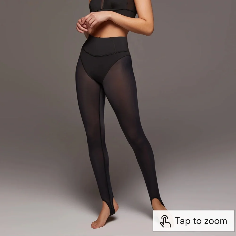 Michi Black Stirrup Leggings - Picture 3 of 8